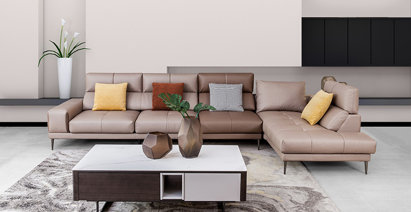 Công nghệ phòng khách tối giản hiện đại Kết hợp góc vải có thể kéo ghế sofa 620070